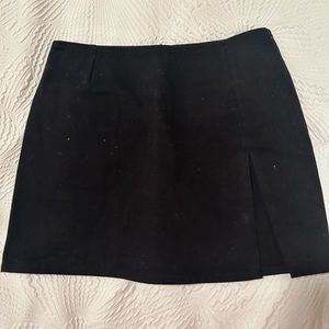 Black mini skirt